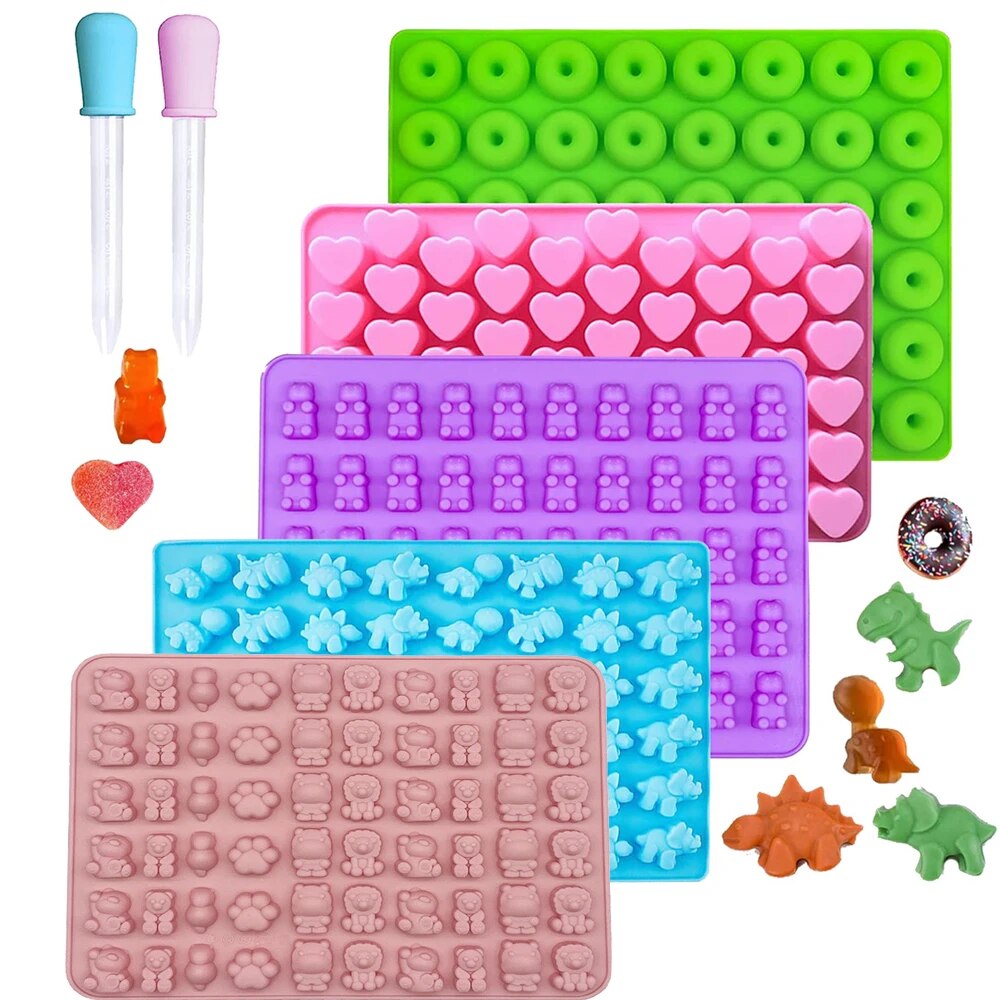Gummy Candy - Gummy Bear Mallen Siliconen Mini Chocolade
