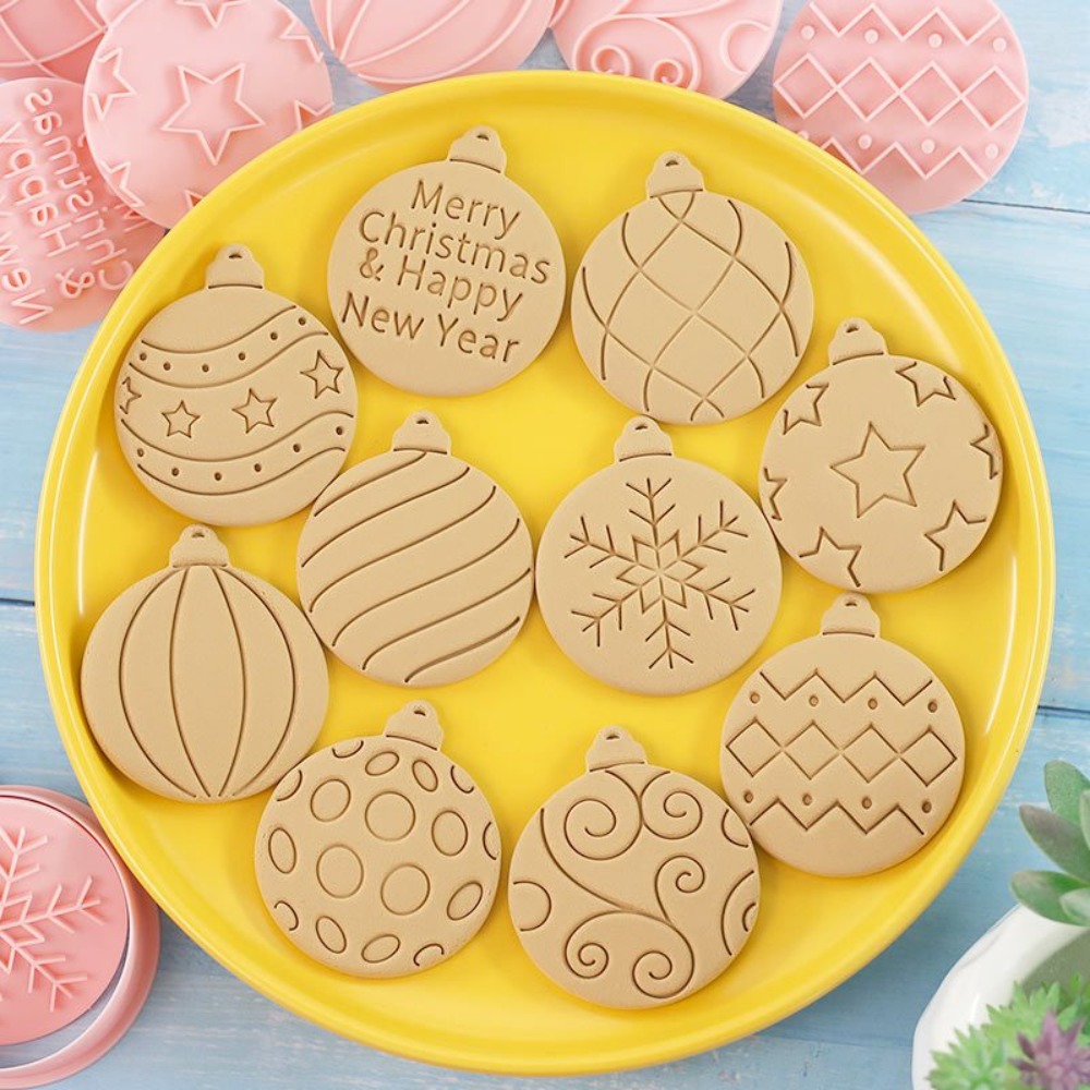 Cookies Pack - 11-delige Kerstversiering Koekjesvormpjes Set 3D Geprefelde