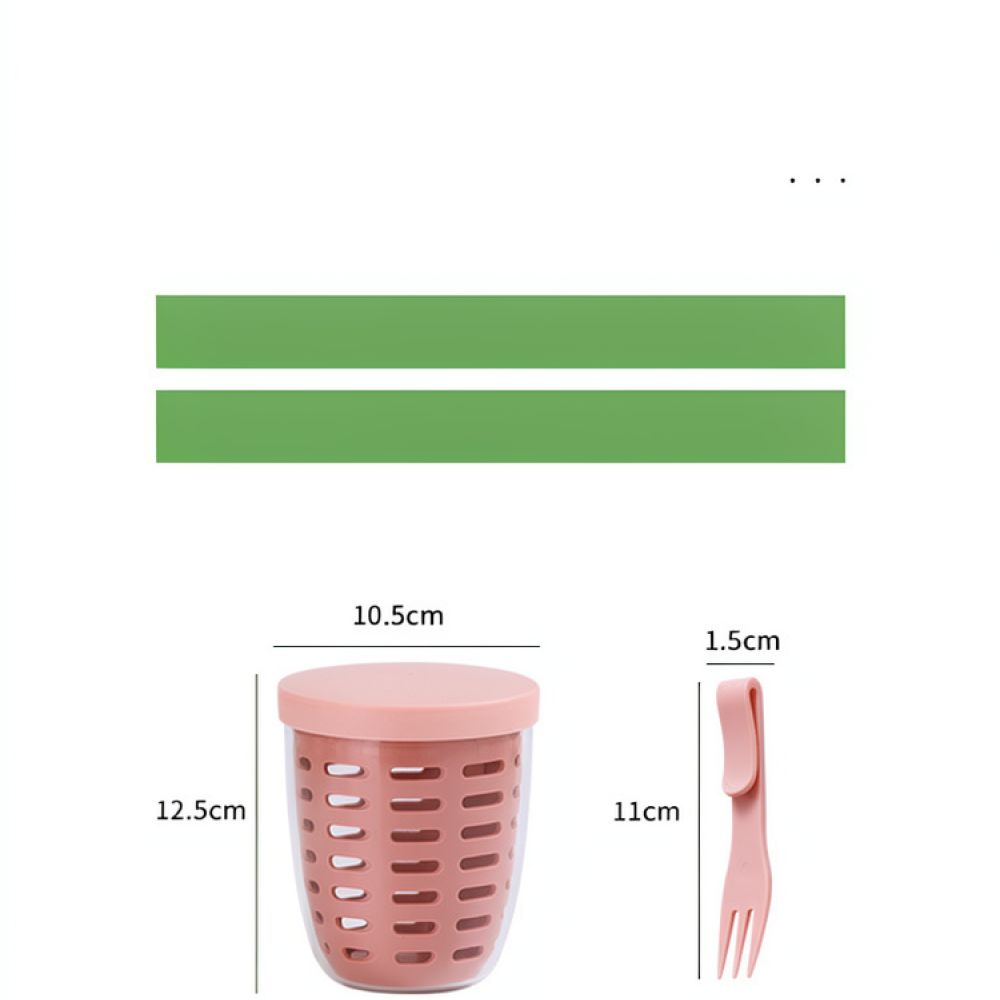 Grote salade-shaker met vork,  - Healthy Snacks Food recensie en prijs