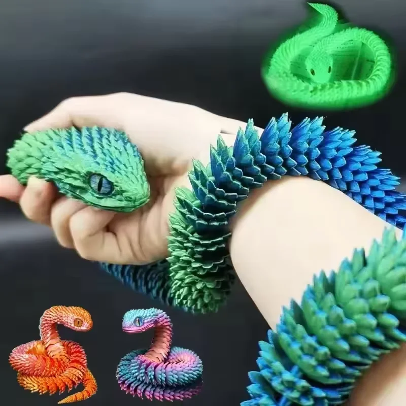 3D-geprinte slang beweegbaar g - Gummy Candy recensie en prijs
